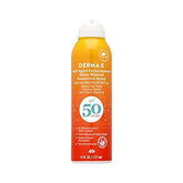 DERMA E All Sport Performance Sheer Mineral Sunscreen Spray SPF 50 � Broad Spectrum Protection for Athletes � Water Resistant Non-Aerosol Spray Sunscreen, 6 Oz