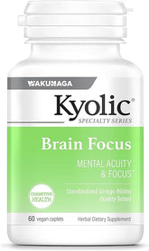 Kyolic Specialty Series, Brain Focus, Mental Acuity & Focus, 60 Caplets