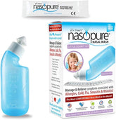 Nasopure Nasal Wash, Little Squirt Kit, �The Nicer Neti Pot� Sinus Wash Kit, Comfortable Nasal Rinse 4 Oz Bottle & 20 Salt Packets (3.75 Gr Each), Nasal Congestion, Cold, Allergy, Nasal Irrigation