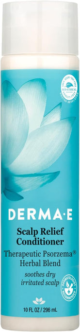 Derma E Scalp Relief Conditioner with Psorzema Herbal Blend � All Natural Scalp Treatment & Dandruff Conditioner � Soothes Itchy Scalp and Promotes Scalp Health, 10 Fl Oz (Pack of 1)