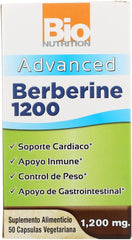 Bio Nutrition Berberina Avanzada 1200 mg. 50 Vegetariana Capsulas