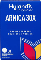 "Hyland's Arnica Montana 30x Tablets, Natural Relief of Bruises, Swelling & Muscle Soreness, Quick Dissolving Tablets (Pack of 1, 50 Count Total)