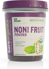 BareOrganics Noni Fruit Powder, 8 Ounce
