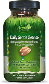 Irwin Naturals Daily Gentle Cleanse - Non-Laxative Formula with Triphala - 60 Liquid Softgels
