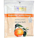 Aura Cacia Relaxing Sweet Orange Aromatherapy Mineral Bath | 2.5 oz. Packet