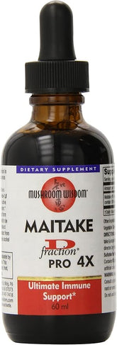 Mushroom Wisdom, Inc. Maitake D Fraction Pro 4X ,2.02 Fl Oz