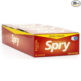Spry Fresh Natural Xylitol Chewing Gum Dental Defense System Aspartame-Free Sugar Free Gum (Cinnamon, 10 Count Blister Cards - Pack of 20)