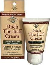 All Terrain Natural Ditch the Itch Cream 2oz, With Colloidal Oatmeal, For Itching & Irritation From Dry Skin, Rashes