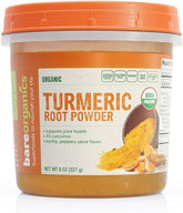 BareOrganics Turmeric Root Powder Superfood, Dietary Supplement, 8 Oz