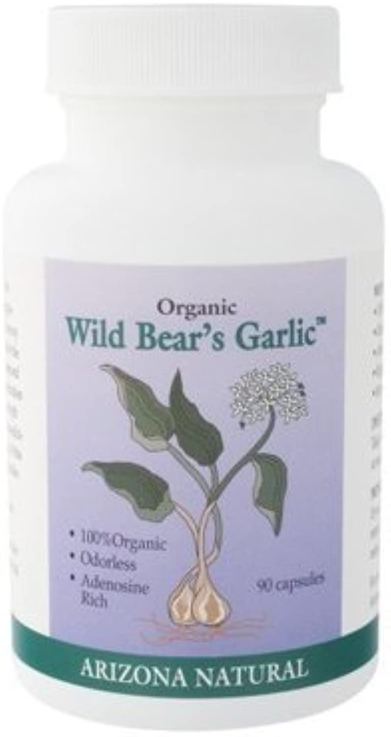 046802107608-ARIZONA NATURAL PRODUCTS-Wild Bear Organic Garlic 500 mg