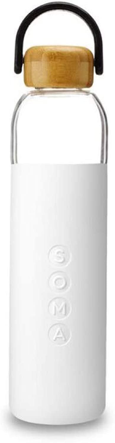 859224005786-SOMA-Glass Water Bottle V2 White