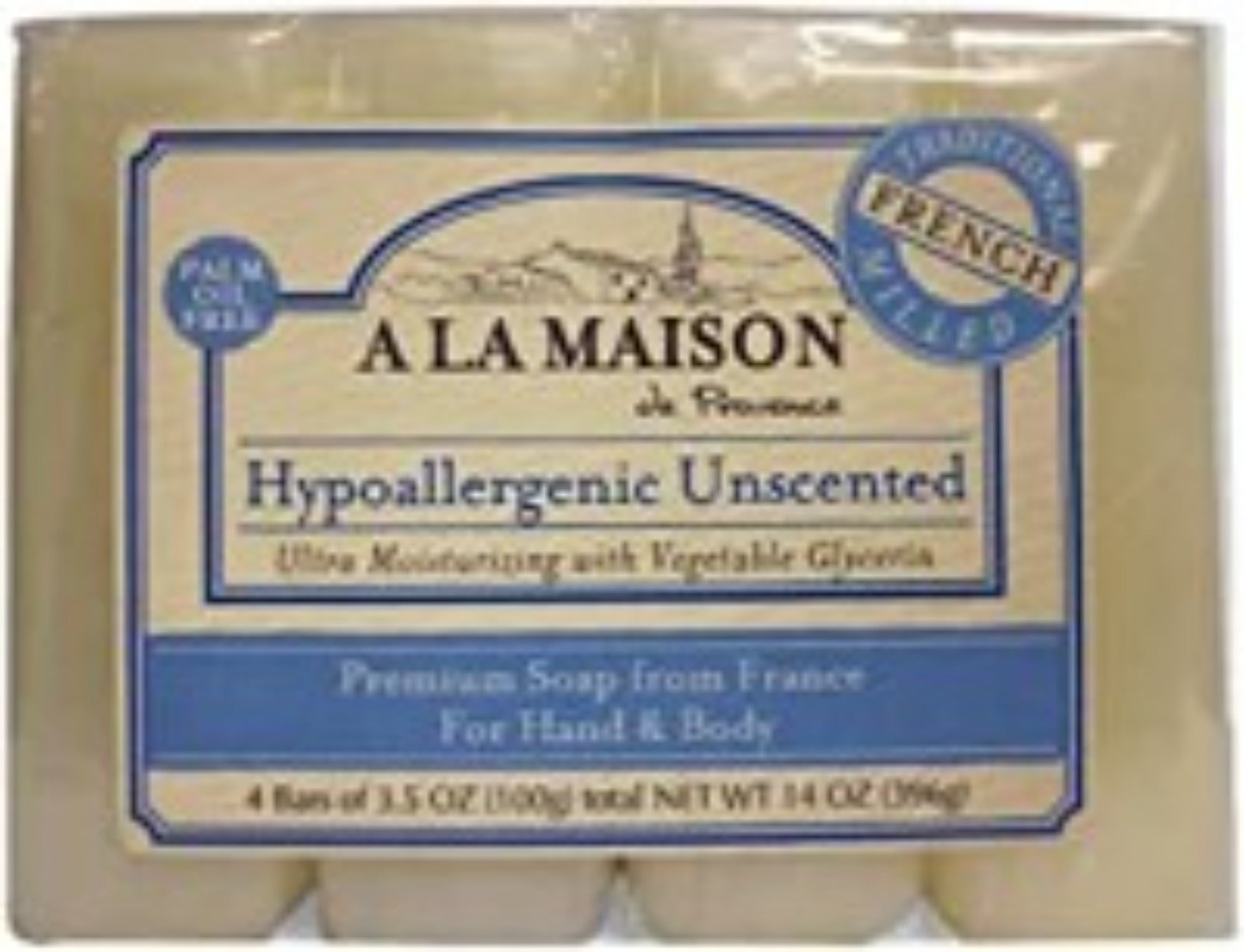 182741000393-A LA MAISON-Bar Soap Value Pack Hypoallergenic Unscented