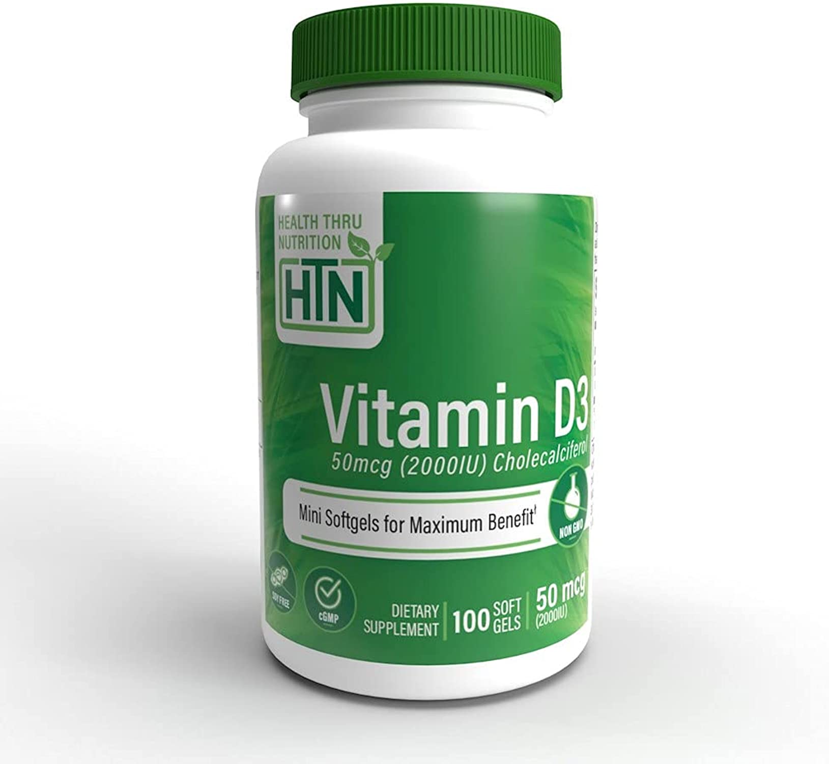 819193020777-HEALTH THRU NUTRITION-Vitamin D3 2 000 IU NON-GMO