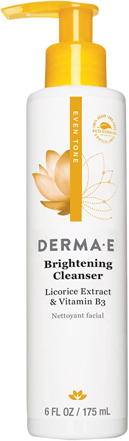 030985006032-DERMA E.-Even Tone Brightening Cleanser with Licorice Extract & Vitamins B3 & C