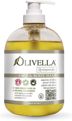 764412204080-OLIVELLA-Face & Body Liquid Soap Pump Raw Fragrance Free