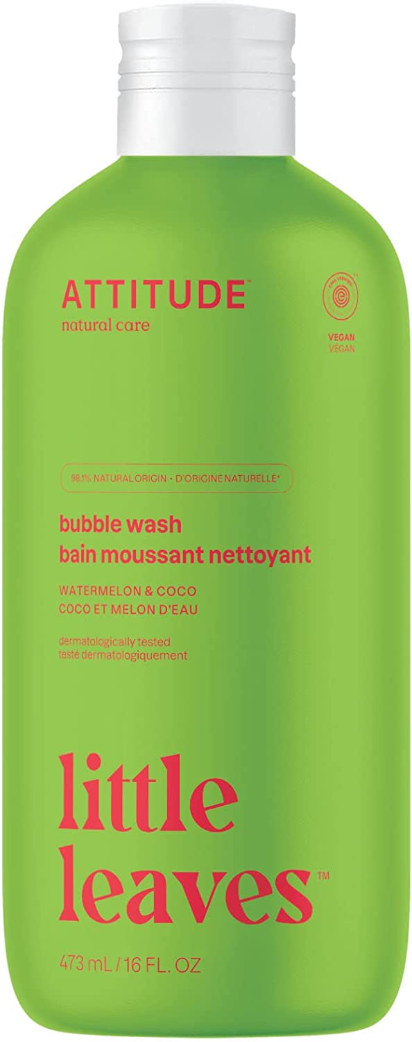 626232183177-ATTITUDE-Little Leaves Bubble Bath Watermelon & Coco
