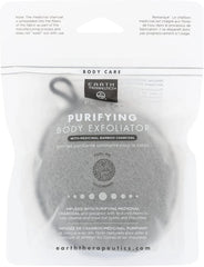 073377073076-EARTH THERAPEUTICS-Purifying Body Exfoliator Sponge - Black Sponge