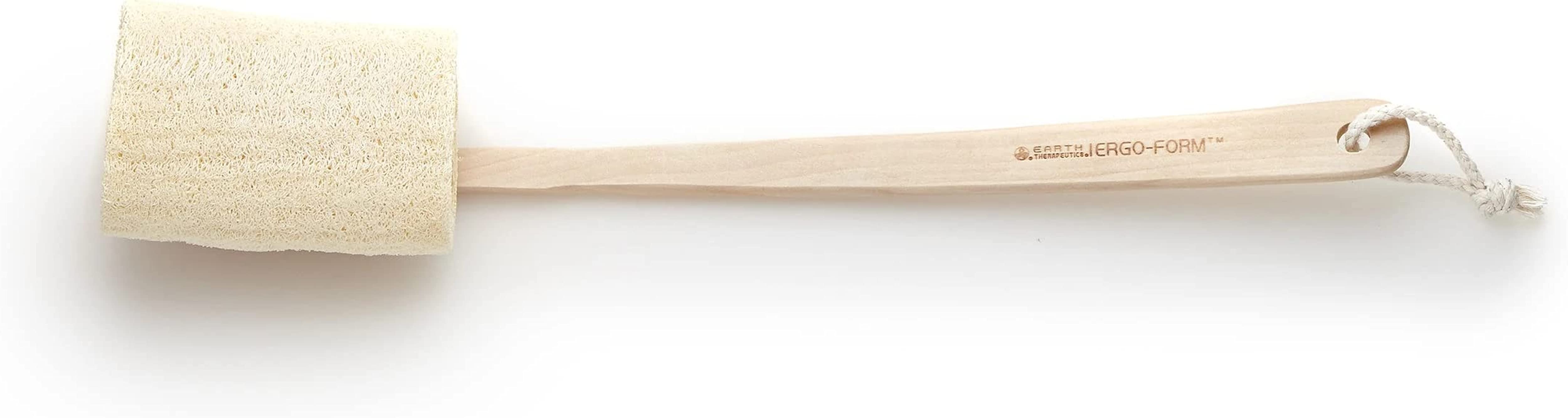 073377079474-EARTH THERAPEUTICS-Loofah Back Massager Brush