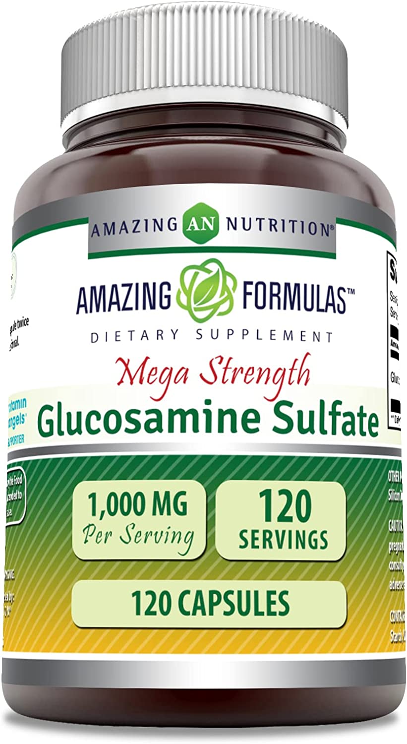 810180029063-AMAZING NUTRITION-Amazing Formulas Glucosamine Sulfate Mega Strength 1000 mg