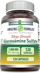 810180029063-AMAZING NUTRITION-Amazing Formulas Glucosamine Sulfate Mega Strength 1000 mg