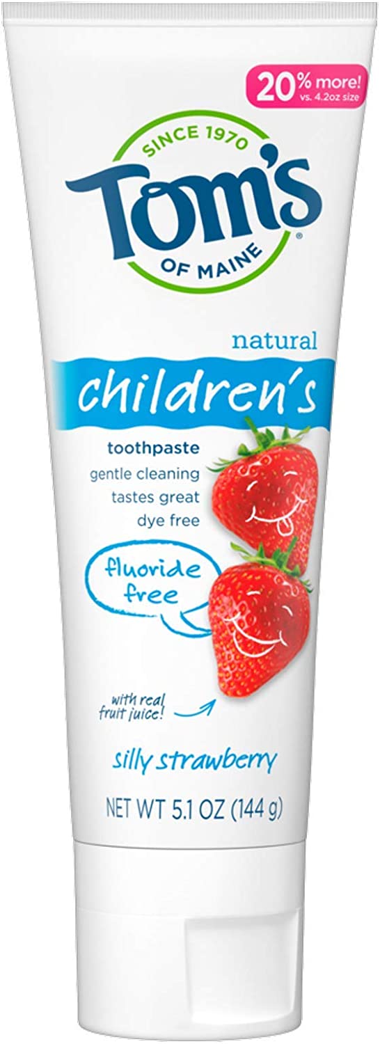 035000971227-TOM'S OF MAINE-Silly Strawberry Fluoride-Free Children's Natural Toothpaste