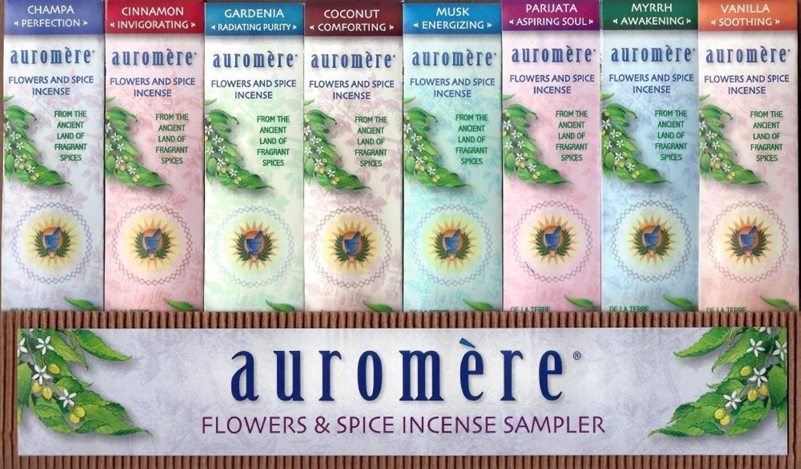 027275505030-AUROMERE-Flowers & Spice Incense Sample Pack