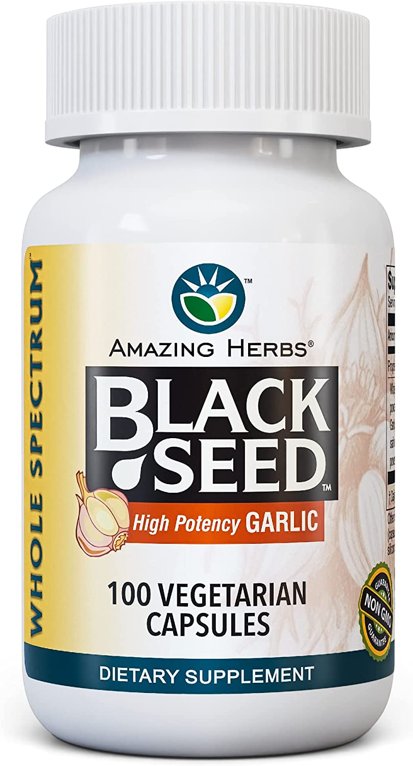 665231061000-AMAZING HERBS-Black Seed with Garlic