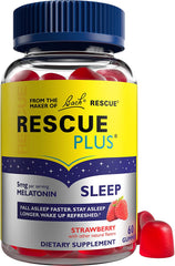 741273015789-BACH FLOWER ESSENCES-Rescue Plus Sleep Natural Strawberry Gummy