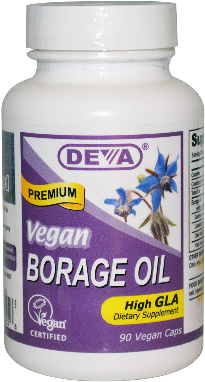 895634000256-DEVA-Vegan Borage Oil 500 mg