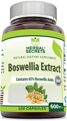 810180025072-AMAZING NUTRITION-Herbal Secrets Boswellia Serrata Extract 600 mg