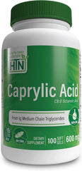 819193020821-HEALTH THRU NUTRITION-Caprylic Acid 600 mg (NON-GMO)