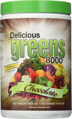 765599000779-GREENS WORLD INC.-Delicious Greens 8000 Chocolate Flavor