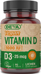 895634000591-DEVA-Vegan Vitamin D3 - 1000 IU