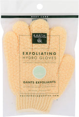 073377911729-EARTH THERAPEUTICS-Exfoliating Hydro Gloves-Natural