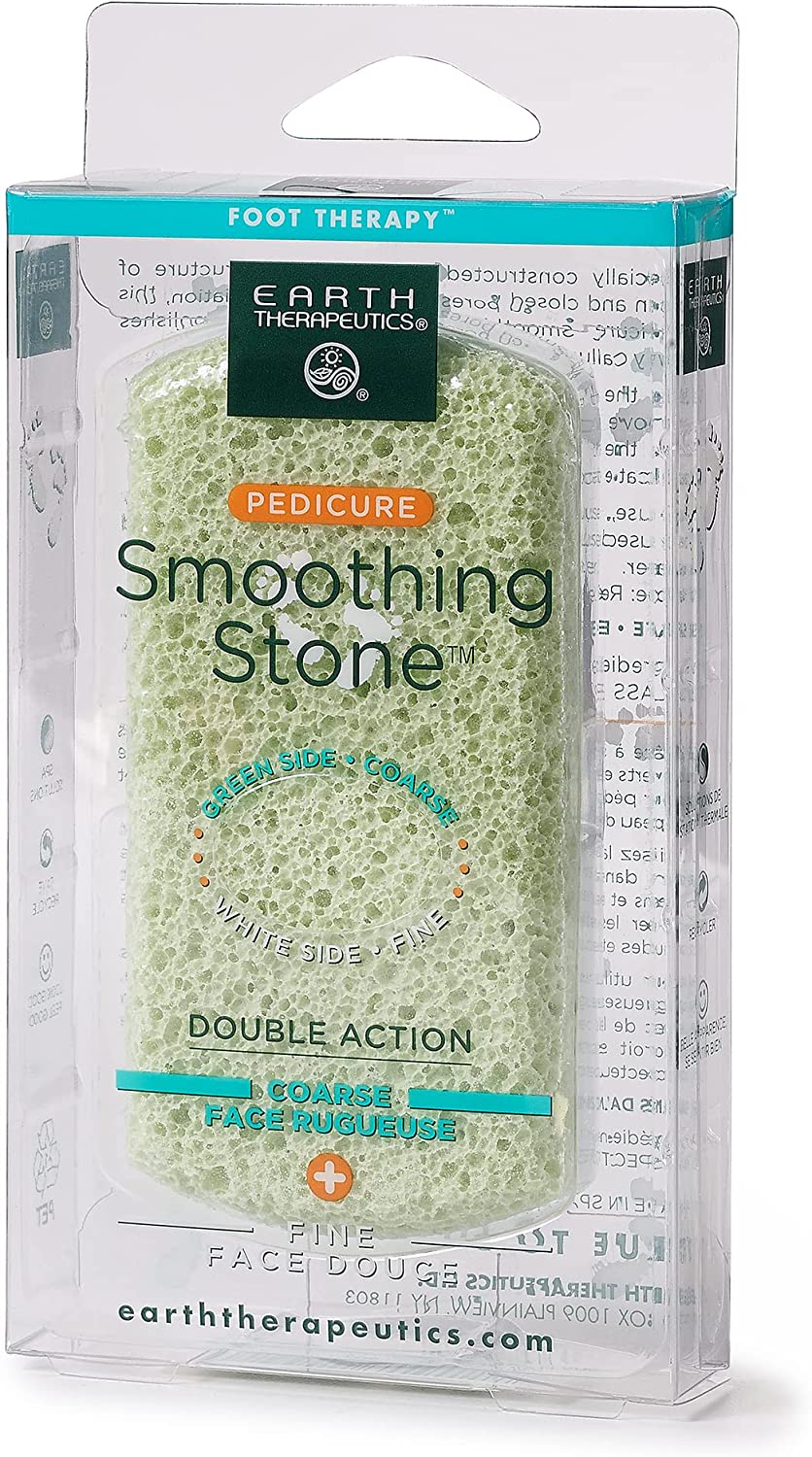 073377719127-EARTH THERAPEUTICS-Pedicure Smoothing Stone - Green