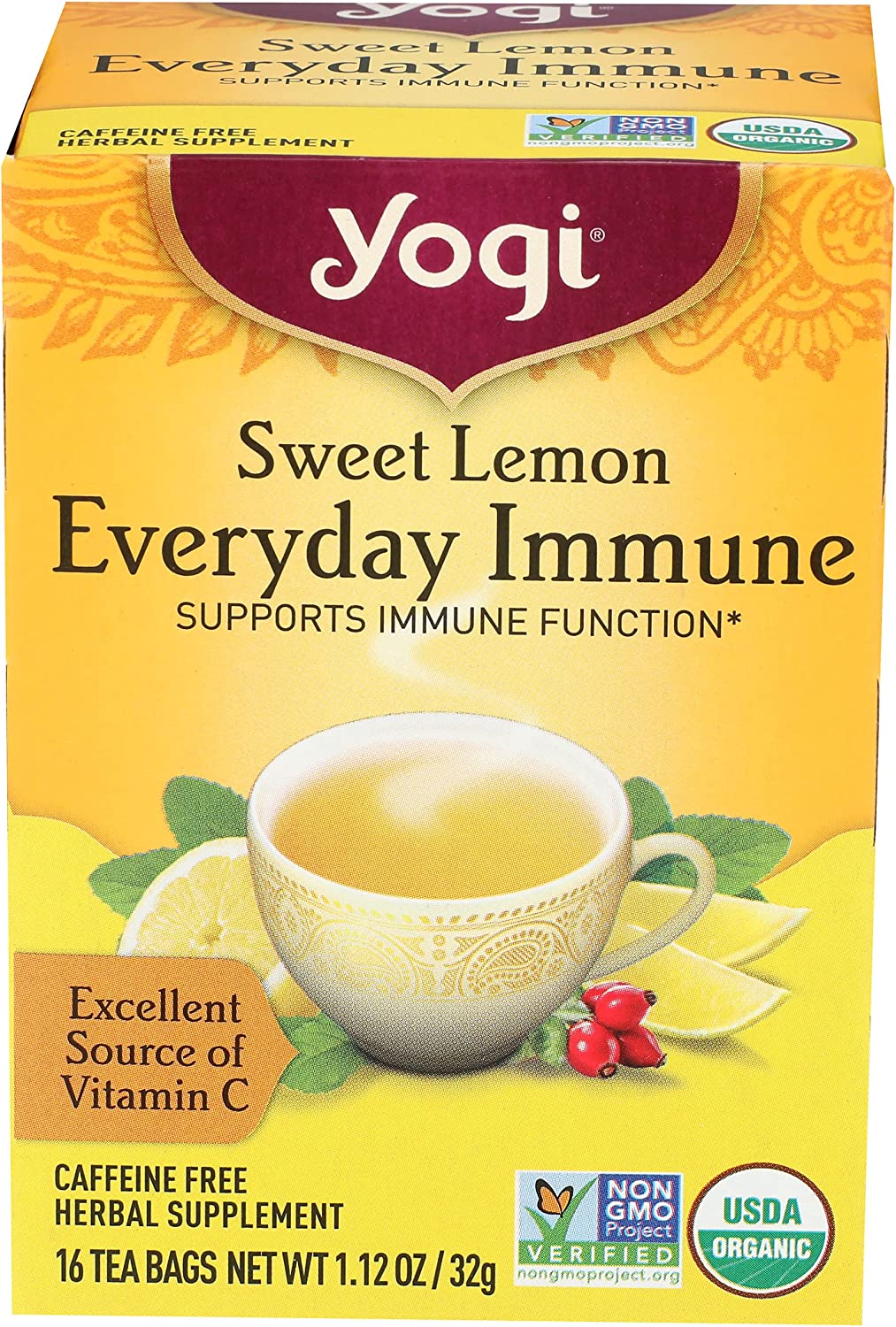 076950207639-YOGI TEA-Sweet Lemon Everyday Immune Tea
