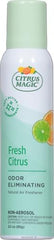 Citrus Magic Natural Odor Eliminating Air Freshener Spray, Fresh Citrus, 3-Ounce