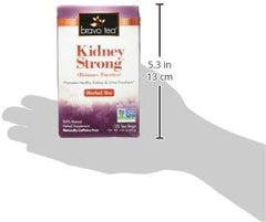 Bravo Tea Kidney Strong Herbal Tea Caffeine Free, 20 Tea Bags