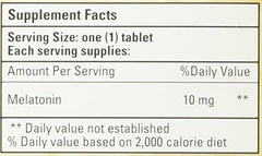 Bio Nutrition Melatonin 10 Mg Tablets, 60 Count