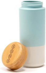 SOMA Insulated Ceramic Mug with Bamboo Lid, Mint, 12oz
