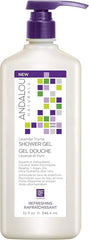 Andalou Naturals Mind & Body Refreshing Shower Gel, Lavender Thyme, 32 Ounce