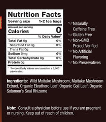 Bravo Tea Maitake Mushroom Herbal Tea, Caffeine Free 20 Tea Bags