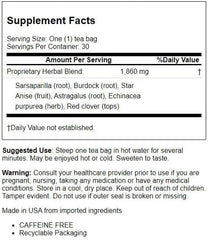 Bio Nutrition Lymph Support Tea, Caffeine Free, 30 Tea Bags, 2 oz (56 g)
