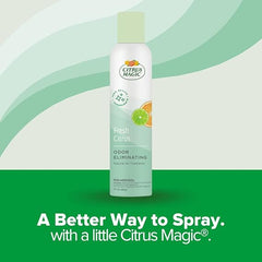 Citrus Magic Natural Odor Eliminating Air Freshener Spray, Fresh Citrus, 3-Ounce