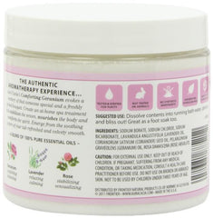 Aura Cacia Aromatherapy Mineral Bath, Comforting Geranium, 16 ounce jar