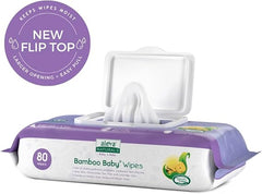 Aleva Naturals Bamboo Baby Wipes - Unscented - 80 ct