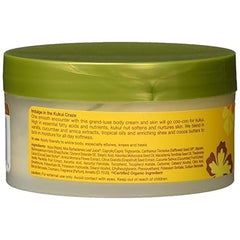 ALBA BOTANICA Kukui Nut Body Cream, 6.5 Ounce