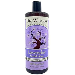 Dr. Woods Pure Lavender Castile Soap with Organic Shea Butter, 32 Ounce