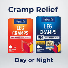 Hyland's, Leg Cramps PM Tablets, Nighttime Formula, Natural Relief of Calf, Foot and Leg Cramps at Night, Quick Dissolving Tablets, 50 Count