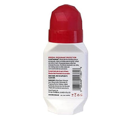 Crystal Mineral Deodorant Roll-On Body Deodorant With 24-Hour Odor Protection, Pomegranate, Non-Sticky Roll-On, No Aluminum Chlorohydrate, 2.25 FL OZ - 1 pack